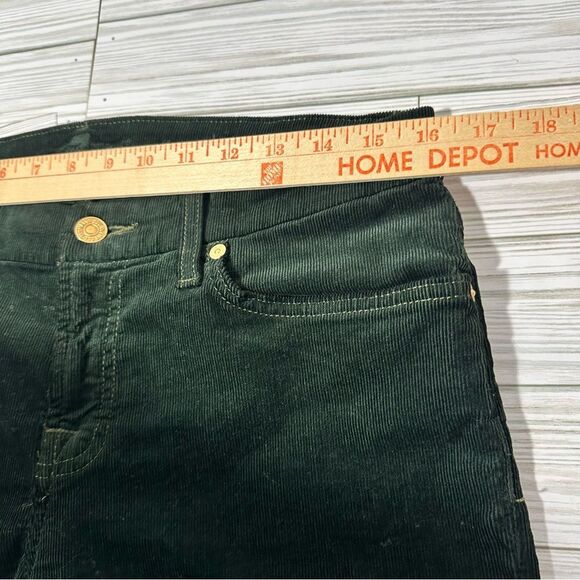 7 FOR ALL MANKIND‎ DARK FOREST GREEN CORDUROY SKINNY PANTS 30 - Picture 7 of 14